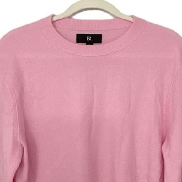 BR Banana Republic NWT 100% Cashmere Crewneck Sweater Pink Size Medium - Picture 2 of 10